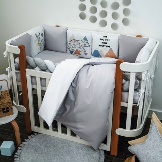 Комплект бебешко спално бельо  Scandi grey